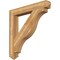 Ekena Millwork Funston Arts & Crafts Rough Sawn Bracket, Western Red Cedar, 6"W x 46"D x 46"H BKT06X46X46FST03RWR - alternate 1